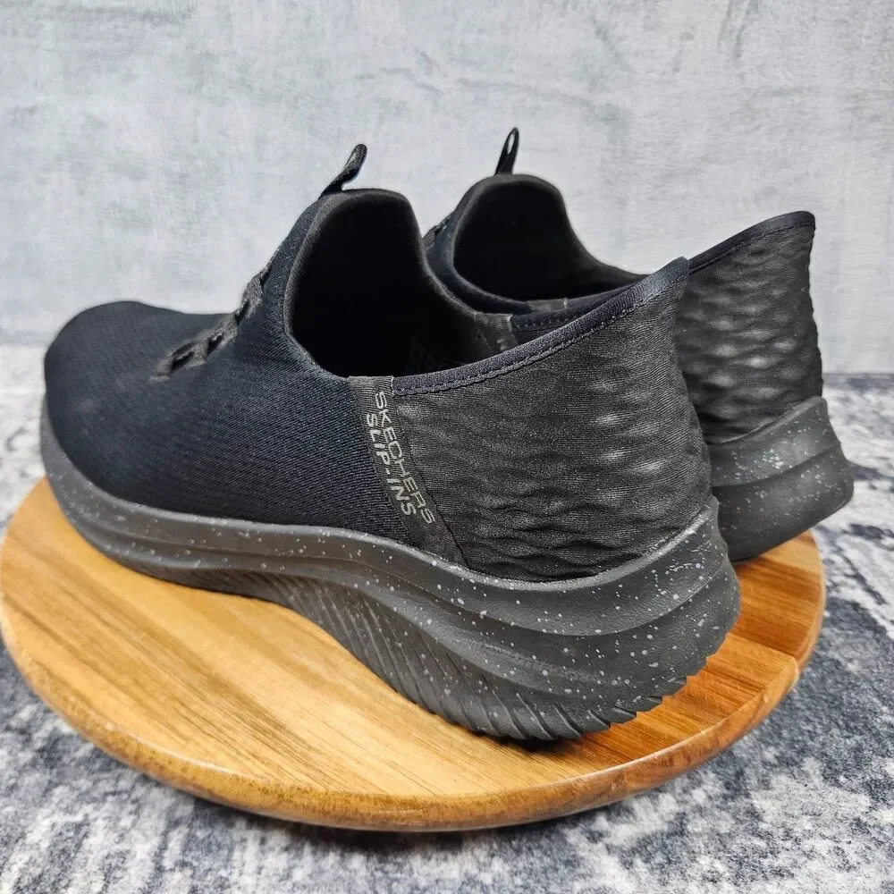 Skechers Mens Slip Ins Ultra Flex 3.0 232452W Black Slip On Shoes Size 12 Wide